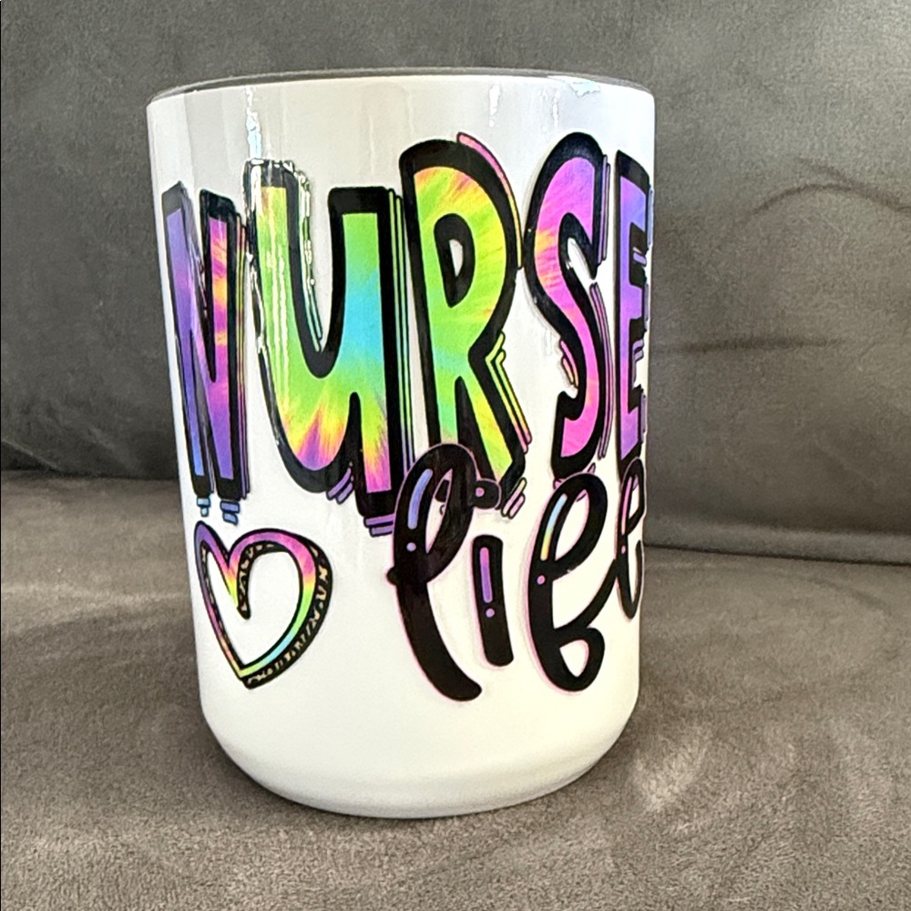 Vibrant 'Nurse Life' Mug